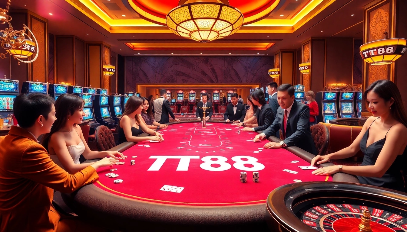 Experience the thrill of TT88 with vibrant casino games and luxurious surroundings.