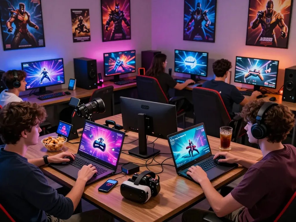 Engaged users enjoying gaming experiences on DA88 platform in a lively entertainment setting.