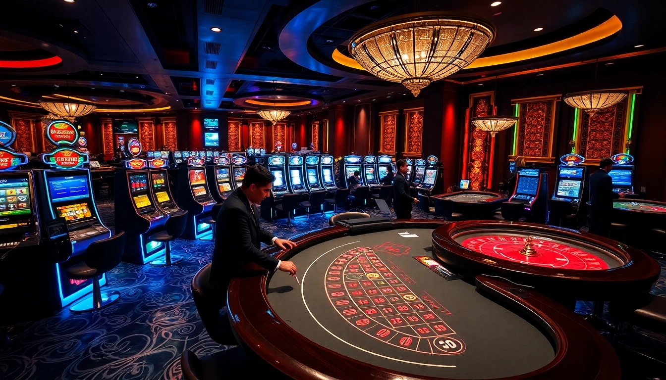 Experience thrilling gameplay at nk88 trang chủ with vibrant casino tables and professional dealers.