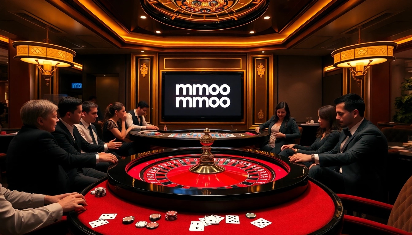 Engaged players enjoying a thrilling casino experience at mmoo roulette table.