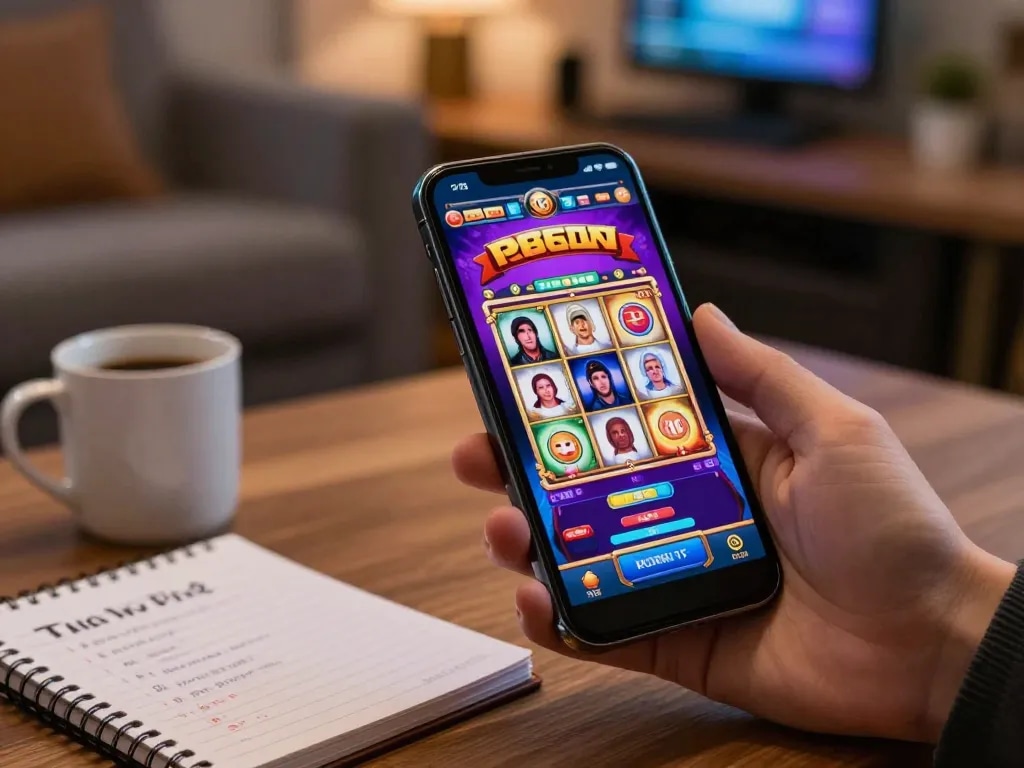 PH22 mobile app showcasing slot game in immersive gaming experience