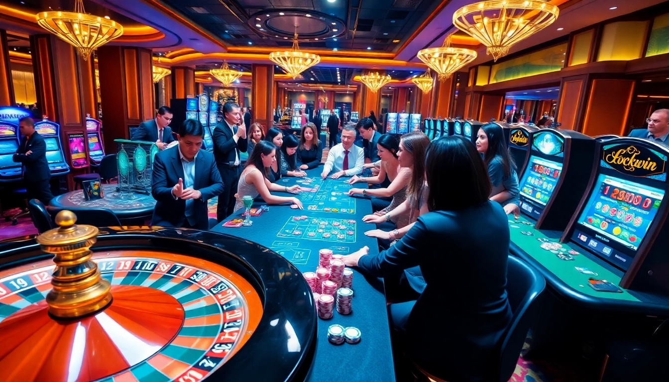 Experience the thrill of gambling at Luckywin's vibrant casino.
