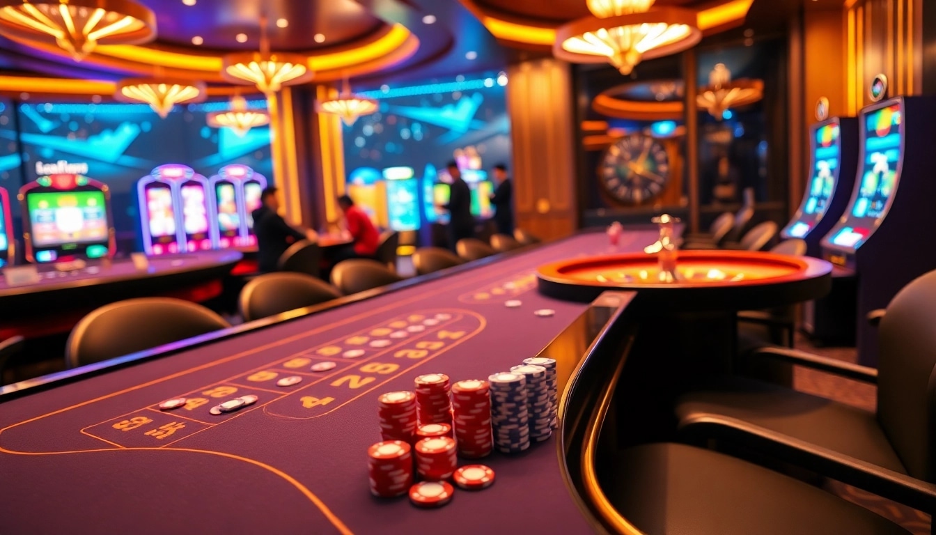 Experience the excitement of lc88 with high-stakes gameplay at a luxurious casino table.