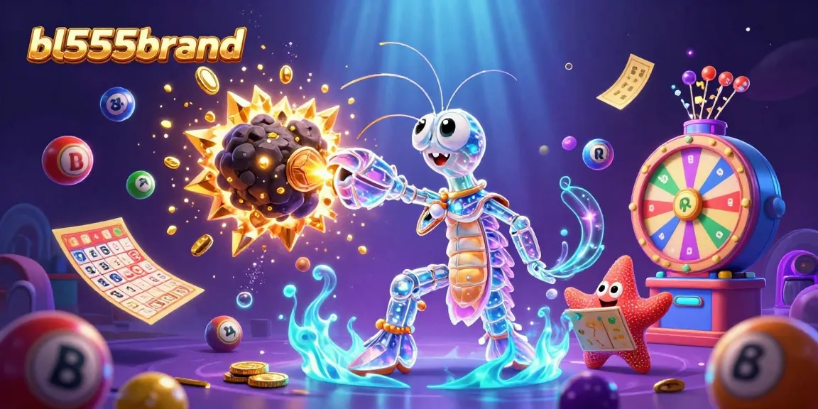 Engage with bl555brand's thrilling casino adventure as a galactic samurai mantis shrimp explodes asteroids into treasure.