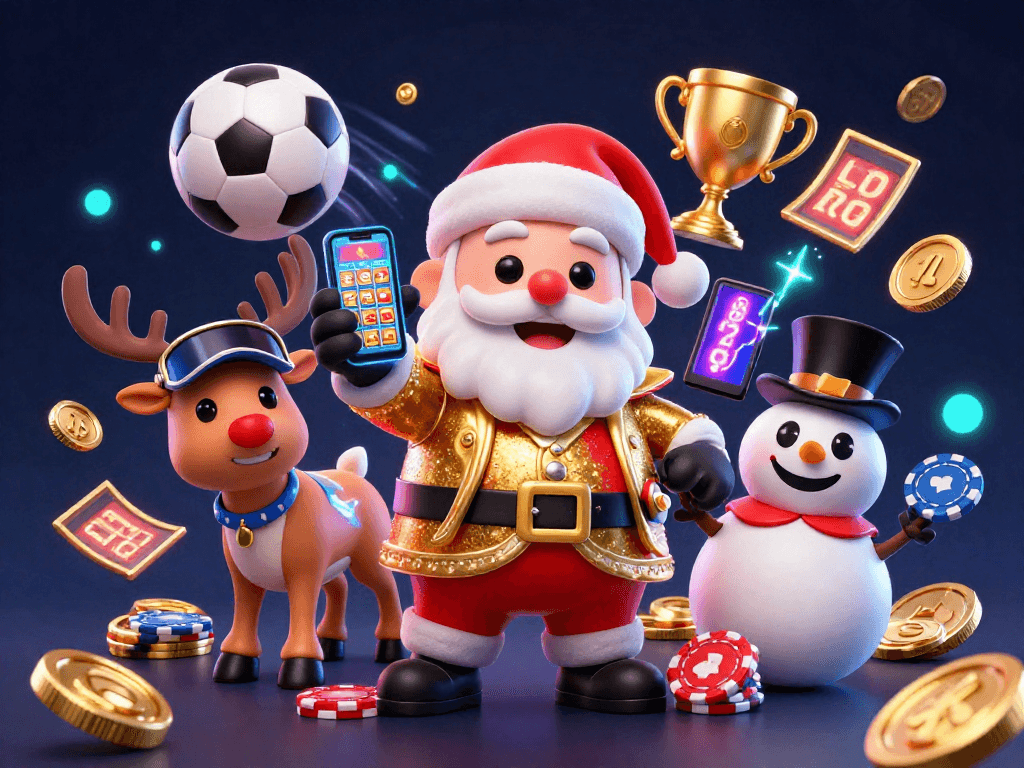 Experience trực tiếp bóng đá with this vibrant 3D illustration showcasing sports betting excitement.