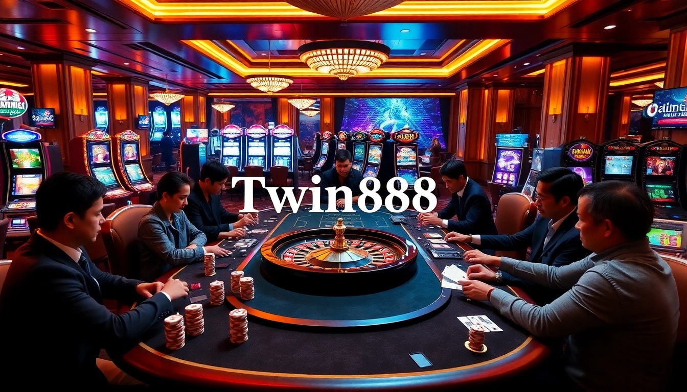 Experience thrill at Twin68's vibrant casino tables with professional dealers and exciting games.