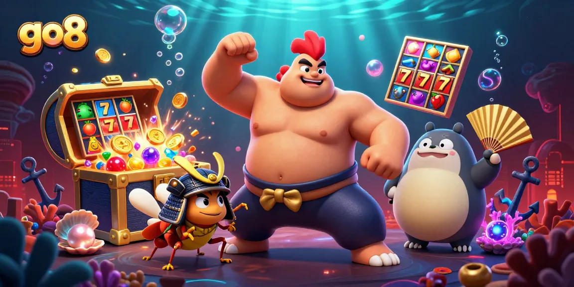 Engage in thrilling gameplay at go8 with powerful characters and vibrant casino elements scattered throughout.