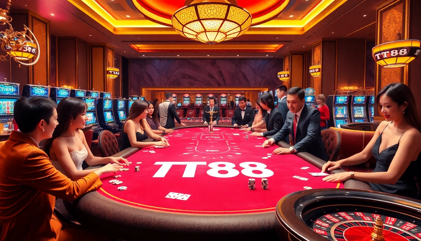 Experience the thrill of TT88 with vibrant casino games and luxurious surroundings.