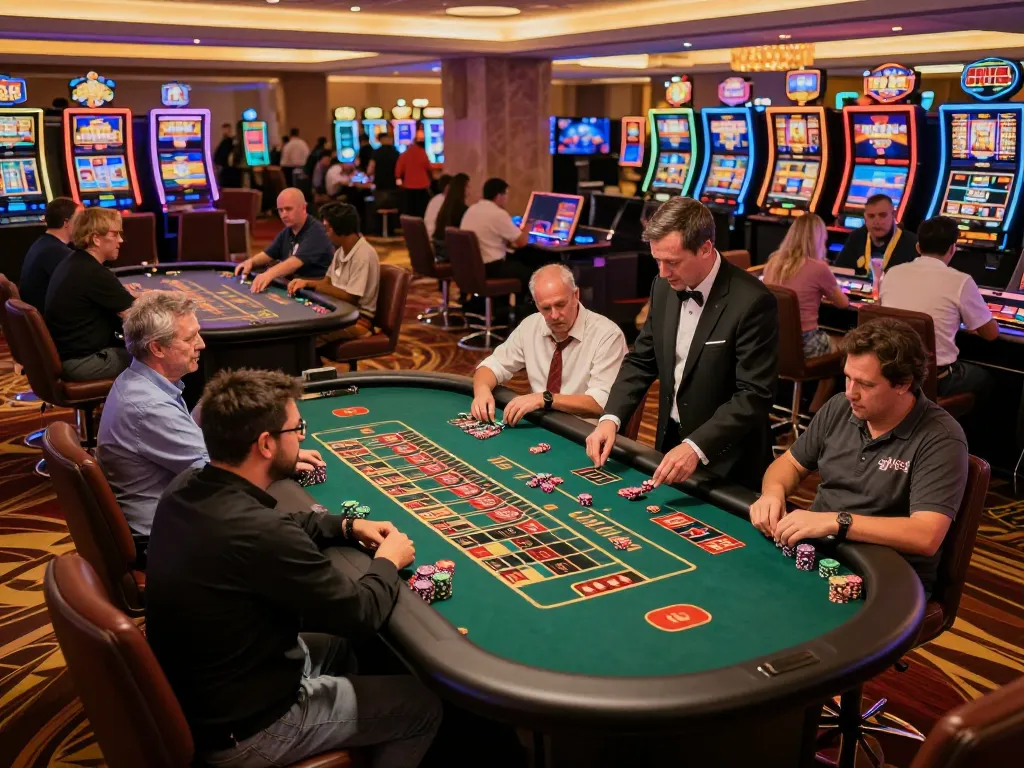 N188 players engaging in thrilling roulette gameplay with vibrant casino atmosphere.