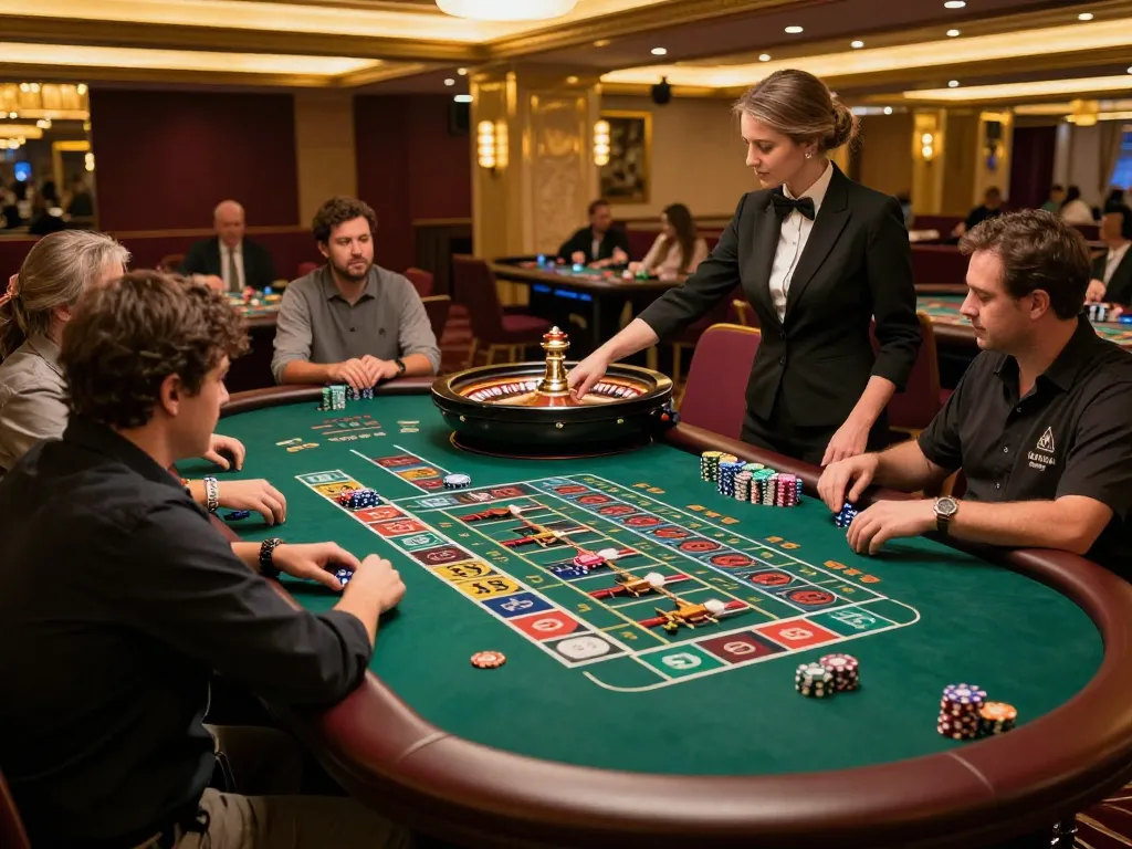 Excited players engage at Win88's roulette tables, highlighting vibrant betting action.