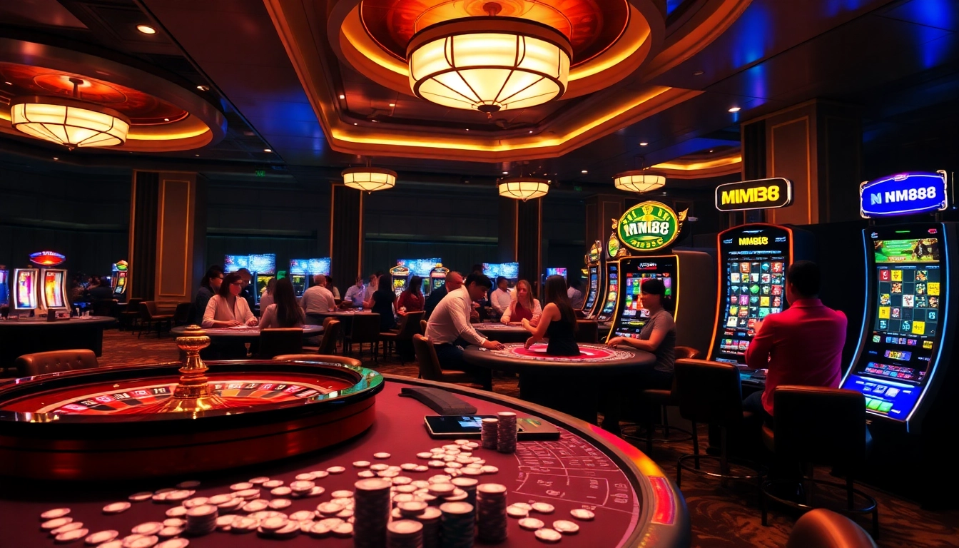 Players engaging with the roulette wheel at MM88 online casino, embodying excitement and interaction.
