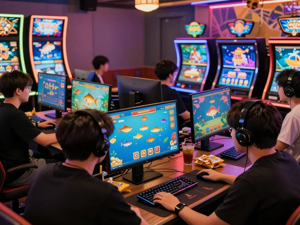 Experience thể thao fun79 through engaging online gaming scenes, with players immersed in thrilling fishing games.