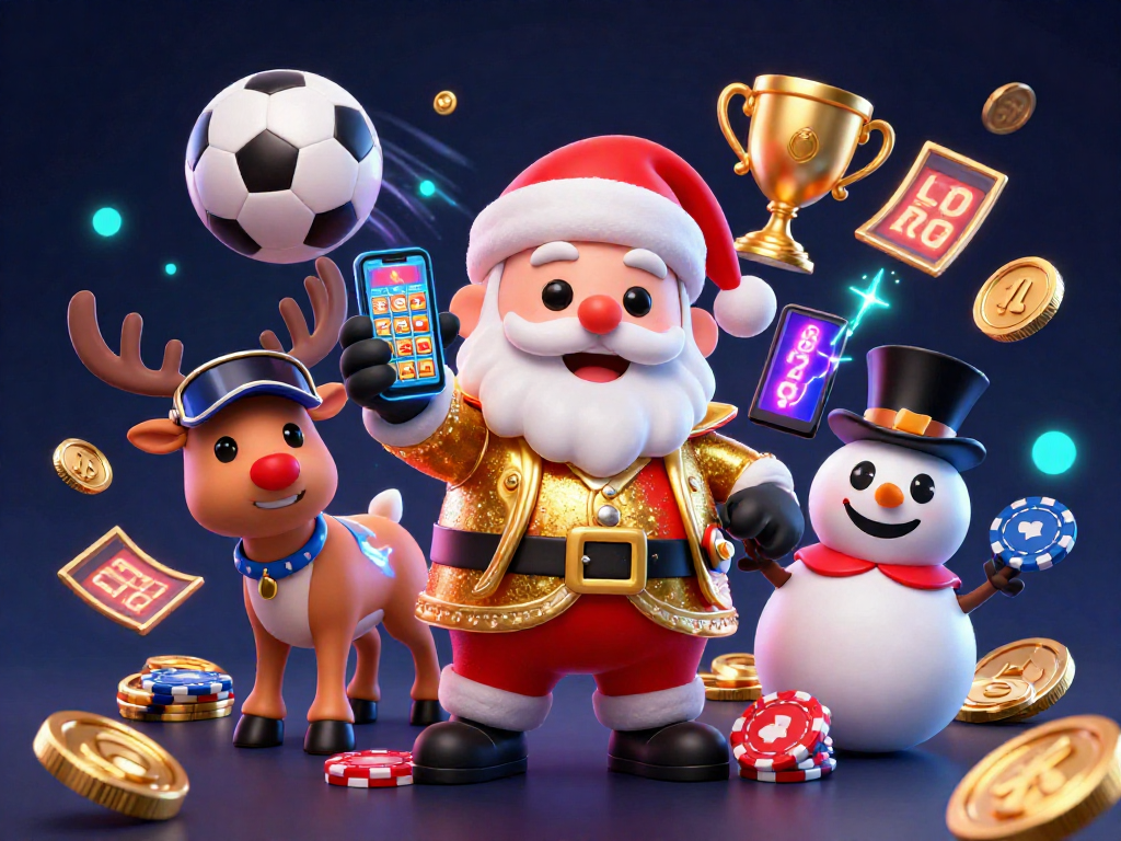 Experience trực tiếp bóng đá with this vibrant 3D illustration showcasing sports betting excitement.