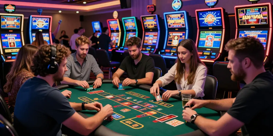 Credit card casinos thriving with players enjoying diverse games and vibrant atmosphere.