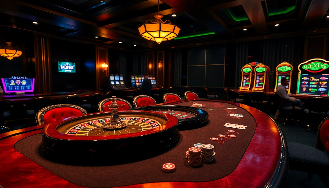 Gambling scene highlighting the excitement at https://88new.autos/ with players at a high-end casino table.