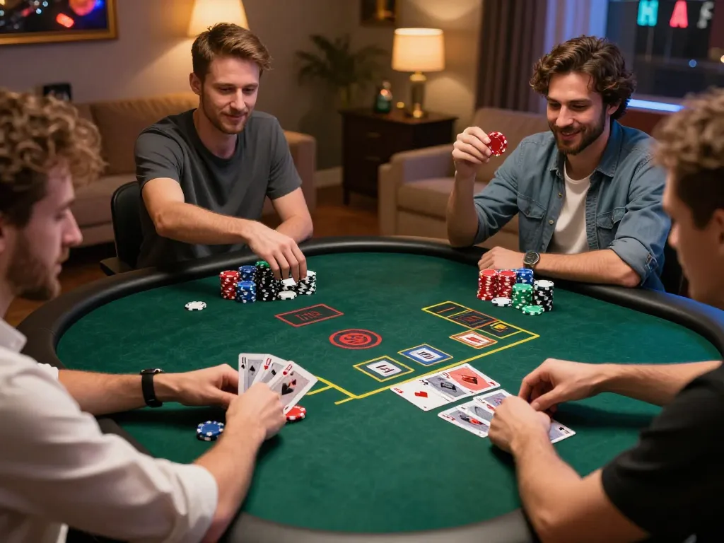 Players at 789Club enjoy a thrilling online poker game, showcasing strategic gameplay and social interaction.