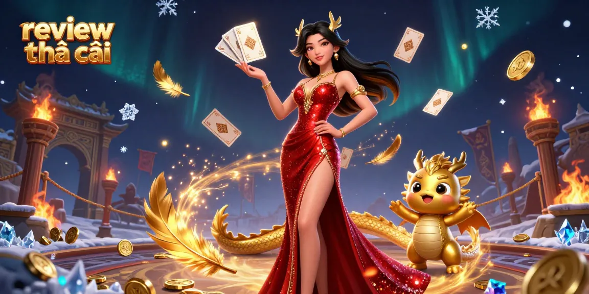 Engage in exciting gameplay with our review nhà cái on a vibrant casino scene featuring golden elements.