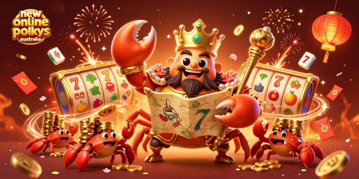 Experience the thrill of new online pokies Australia with vibrant casino graphics and characters.