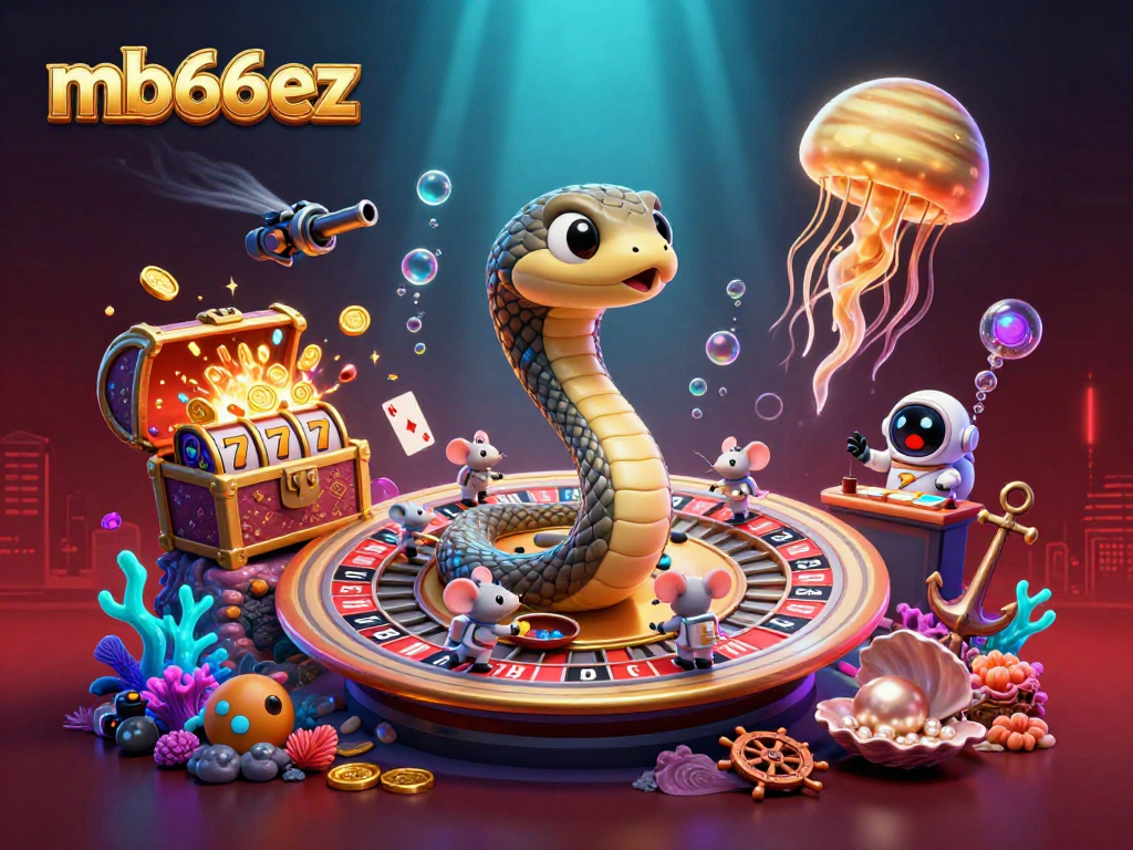 Spin the roulette with mb66ez as astronaut mice bet on a cosmic casino adventure among the stars.