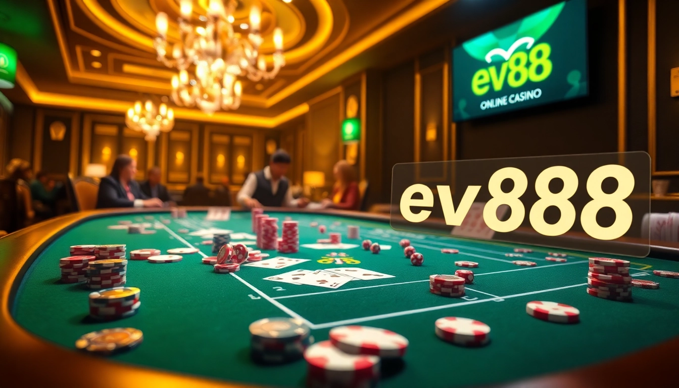 Experience the excitement of gambling at ev88 casino with vibrant tables and strategic gameplay.