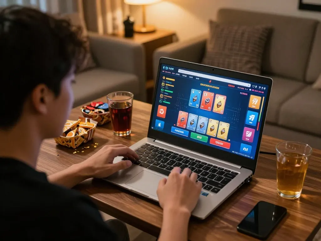 Cổng game B52Club player making strategic bets on an online gaming platform.