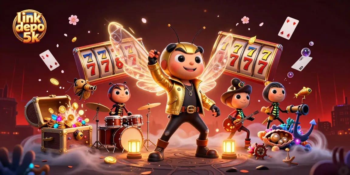 Engage with exciting gameplay featuring link depo 5k, characterized by vivid characters and dynamic casino elements.