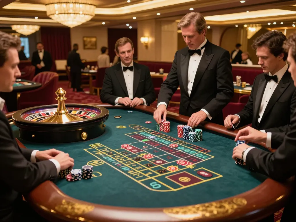 Experience the excitement of max88 at an upscale roulette table with vibrant gameplay.
