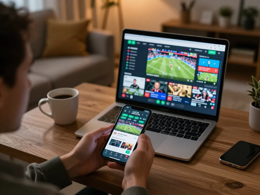 Engaging betting action on the ga6789 app with a user strategically placing bets on sports events