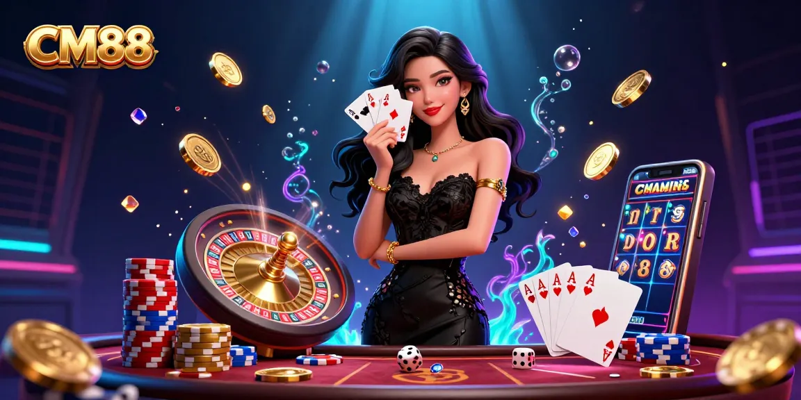 Experience excitement with CM88's elegant casino atmosphere, featuring lavish games and winning moments.