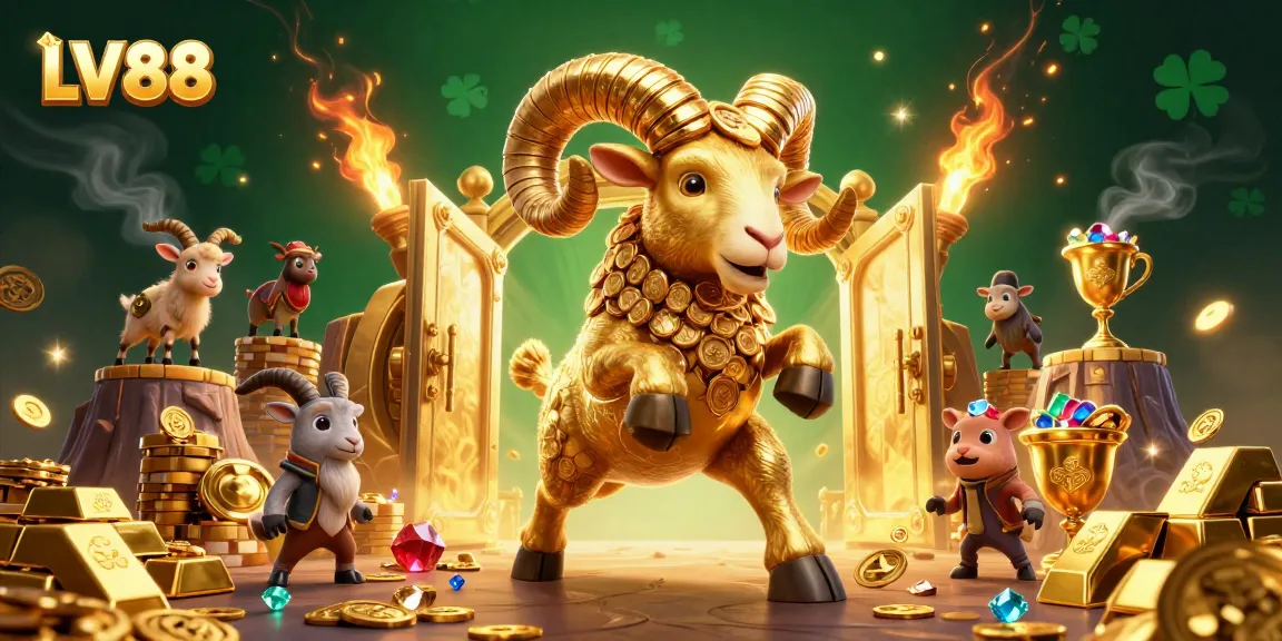 Experience thrilling winnings at LV88 with dynamic casino action and vibrant golden elements.