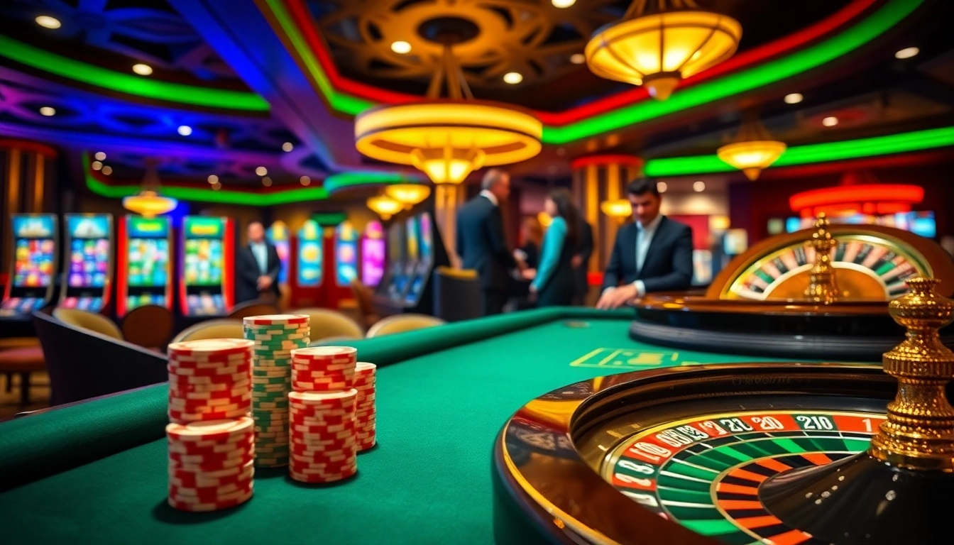 Experience the thrill of high-stakes gaming at https://f168.me/ with vibrant casino visuals and excited players.