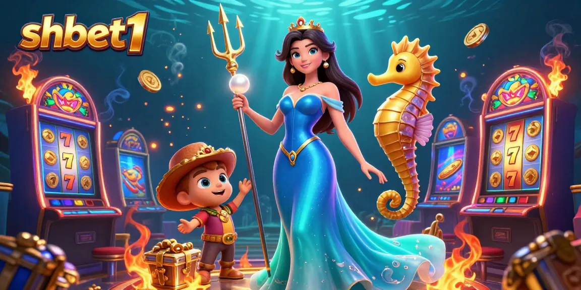Engage with thrilling shbet1 slot games featuring a stunning underwater casino scene.