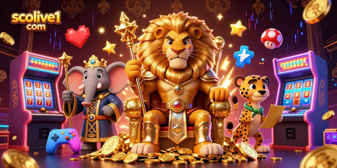 Experience live sports excitement with socolive1 com, featuring a dynamic scene of a lion king and gaming elements.
