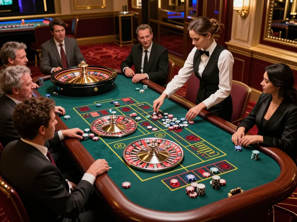 Players engaging in strategic gameplay at 99wincasino's lively roulette table.