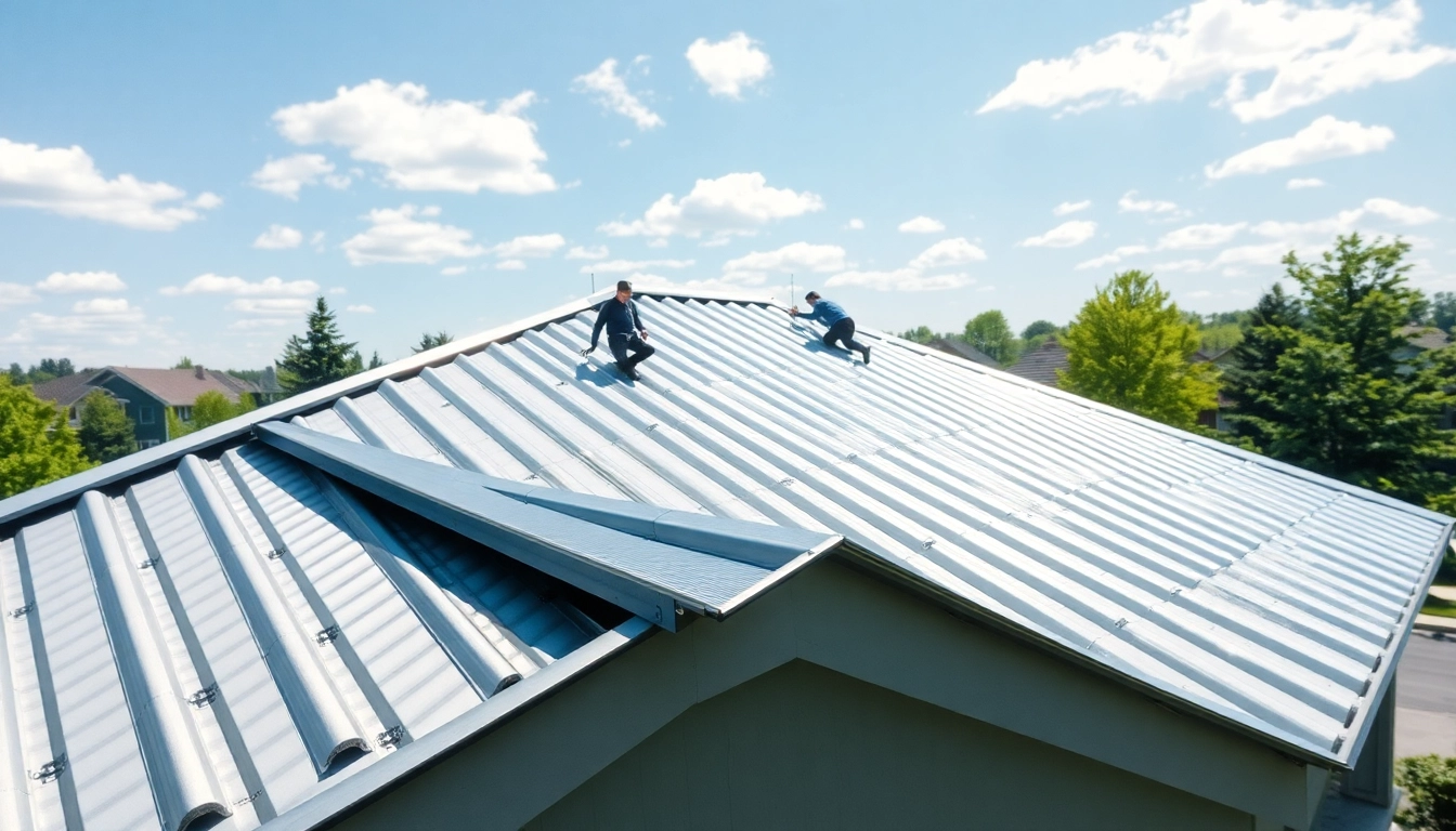 Showcasing a newly completed metal roofing toronto on a residential home, demonstrating high-quality craftsmanship.