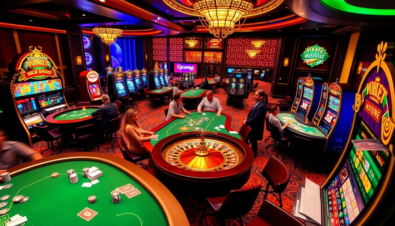 Gambling at LC88.media with thrilling poker games, vibrant slot machines, and strategic bets.