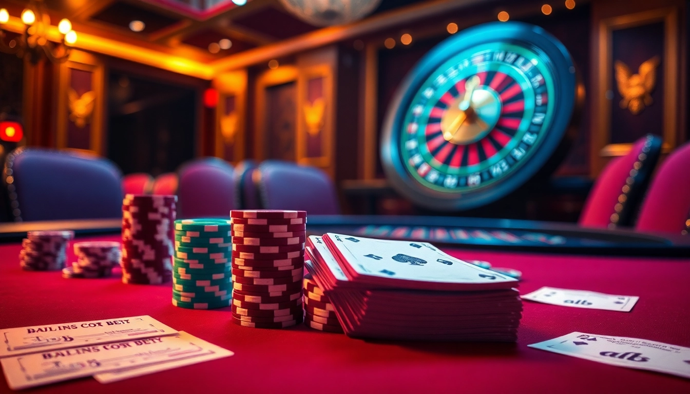 Engage with ABC8 at an elegant poker table filled with vibrant chips and cards.