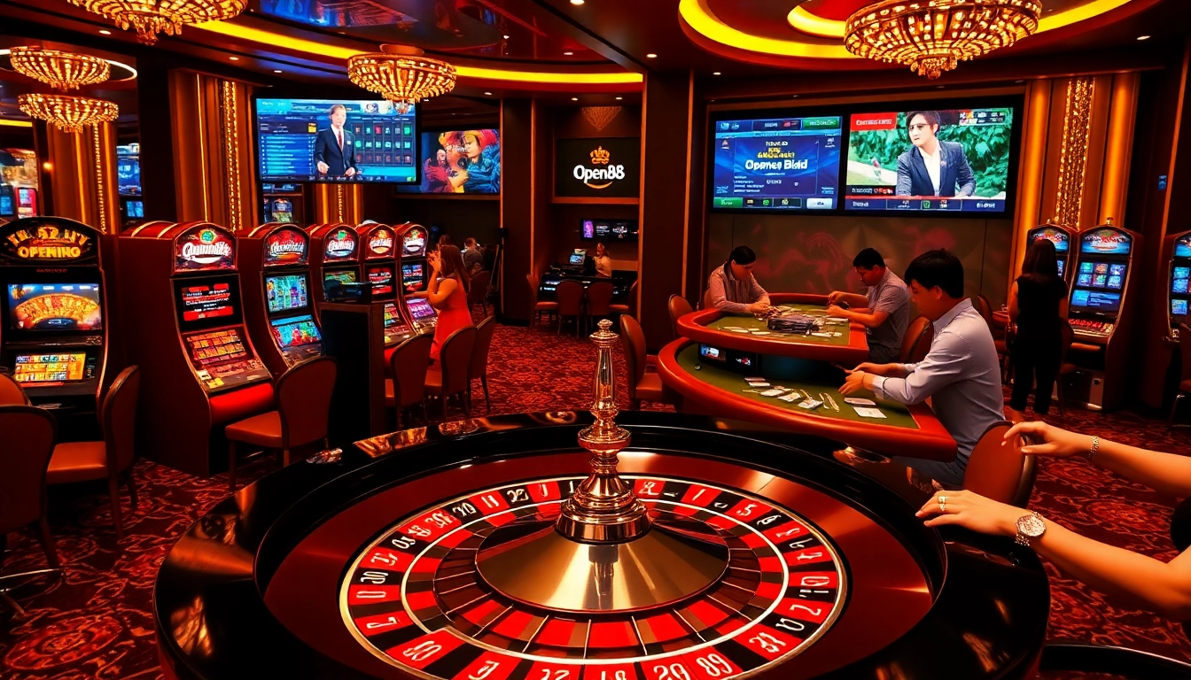 Experience thrilling gameplay at https://open88.bid/ with poker chips, roulette wheels, and exciting casino action.
