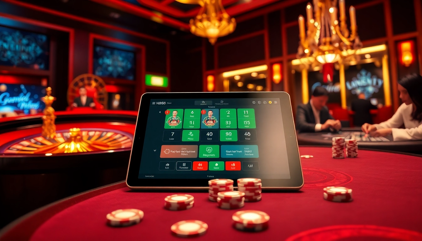 Experience HB88 online gambling with vibrant casino visuals and exciting gameplay elements.