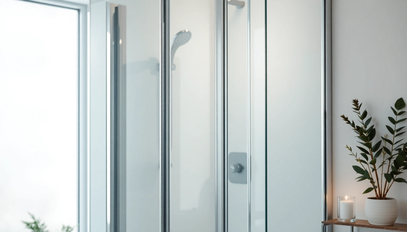 Duschkabine 90x90 komplett in modernem Badezimmer-Setup, elegant und funktional.