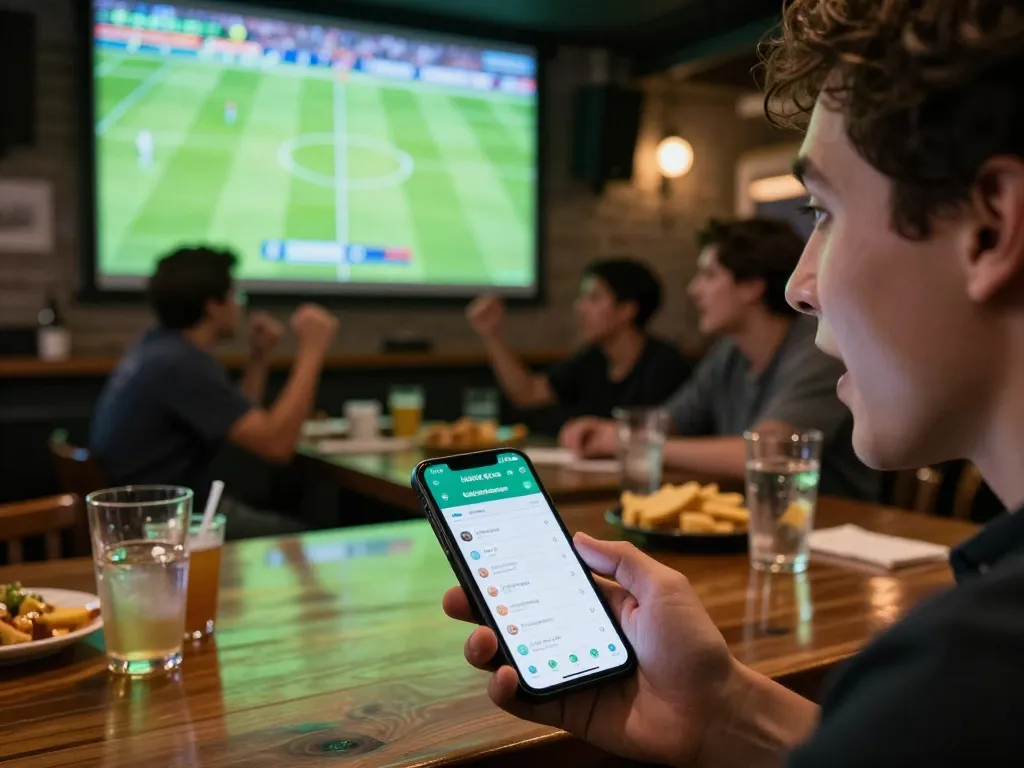 Place bets on kết quả bóng đá while enjoying the electrifying atmosphere of a sports bar.