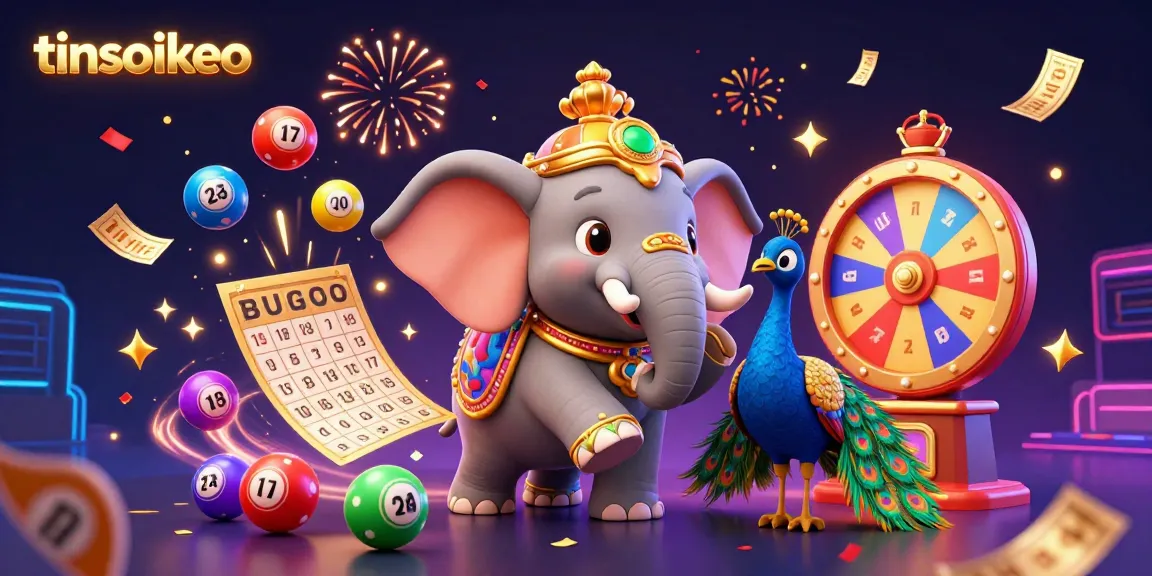 Engage with tinsoikeo as colorful lottery balls bounce amid vibrant casino festivities.