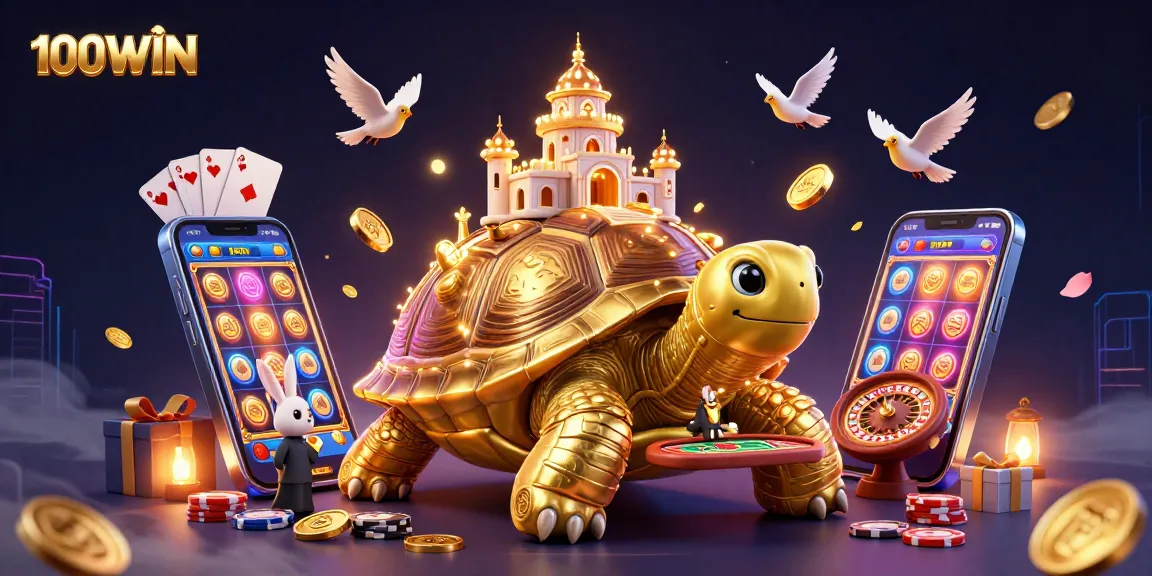 Immerse in an exciting 100WIN gaming experience with vibrant visuals and dynamic gaming elements.