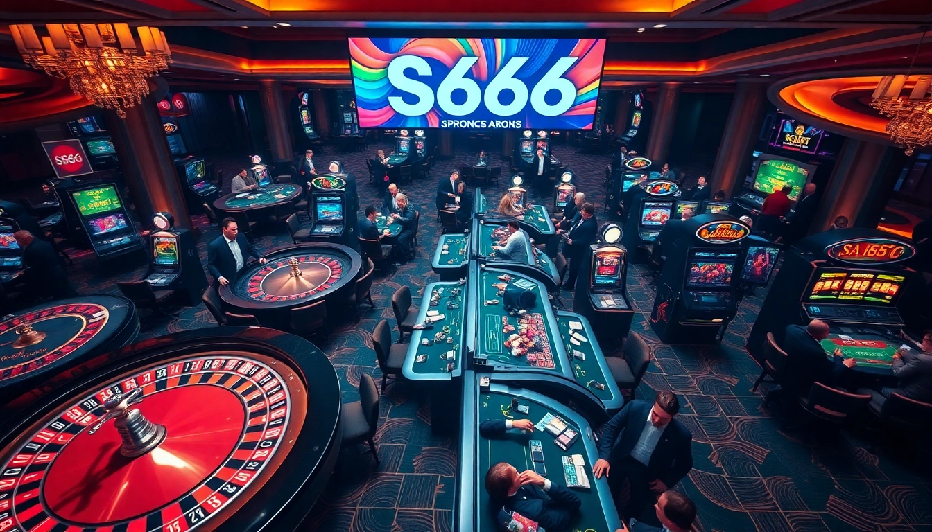 Experience the excitement of S666 as players engage in high-stakes gambling with poker and roulette.