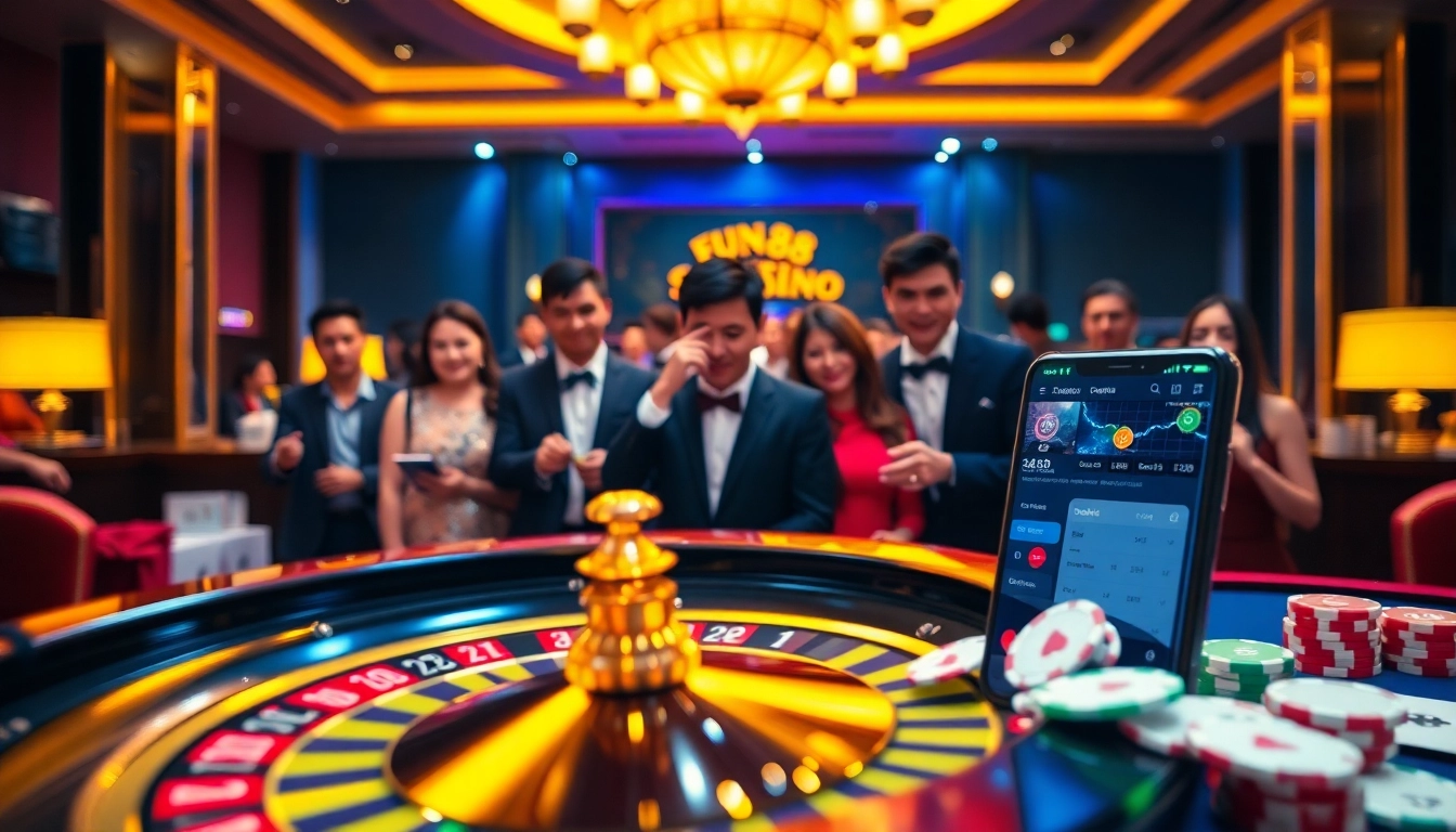Experience the thrill of gaming with Fun88 Thai as players engage in dynamic online gambling.