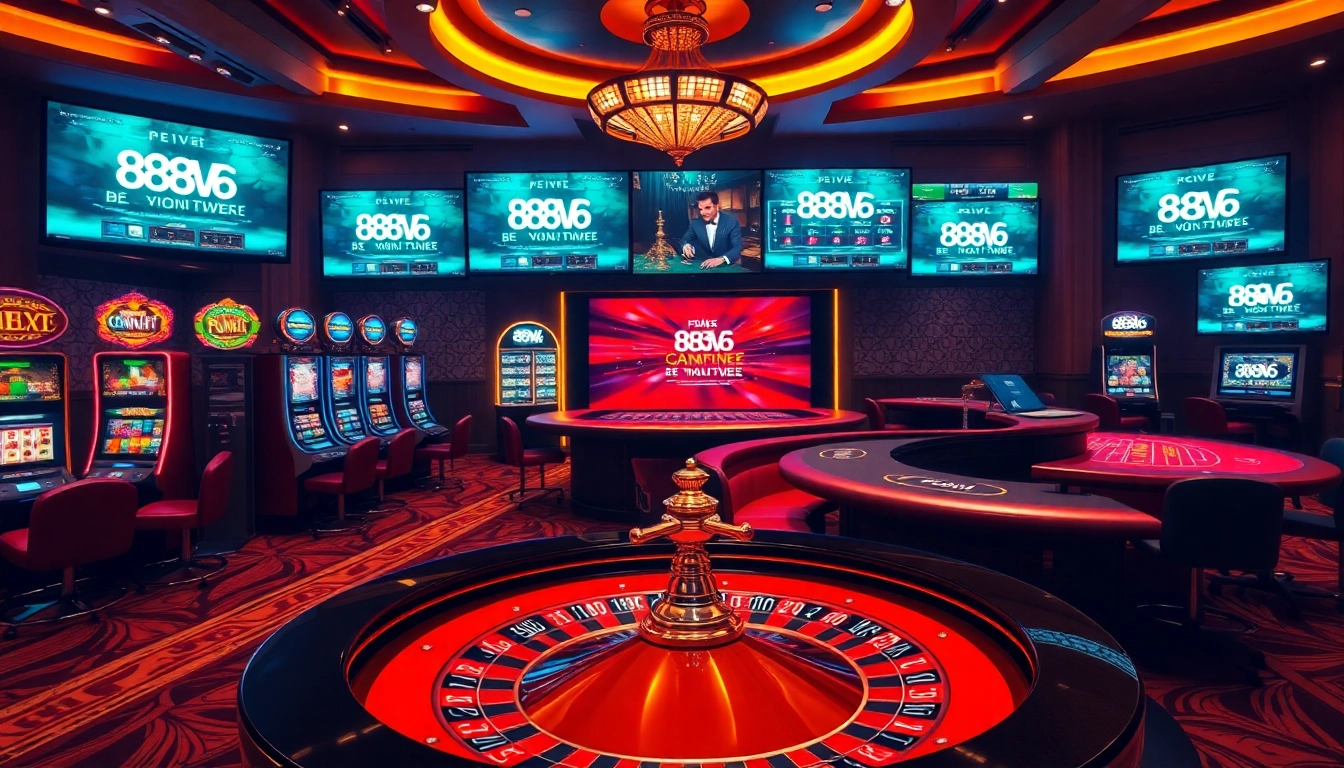 Experience the thrilling casino environment at 888NEW with engaging games and high-stakes action.