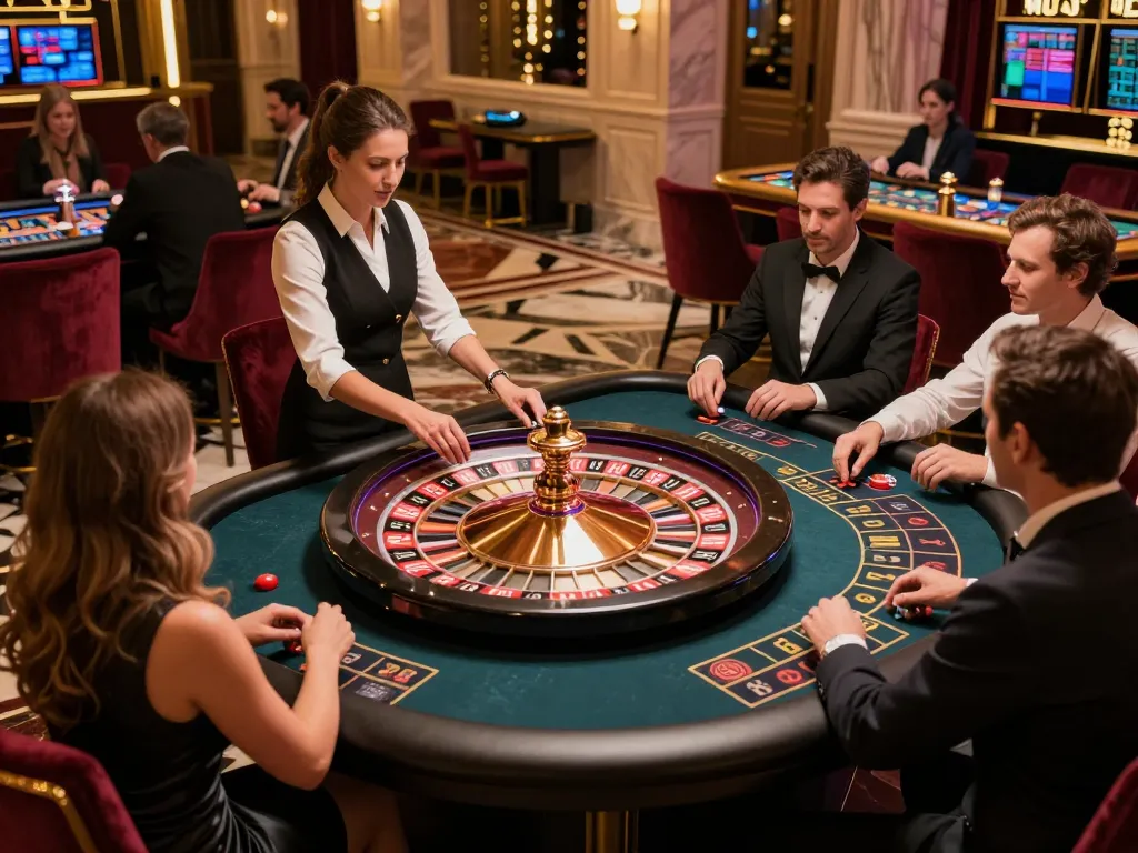 Experience the excitement of betting at the UK88 roulette table in a luxurious casino ambiance.