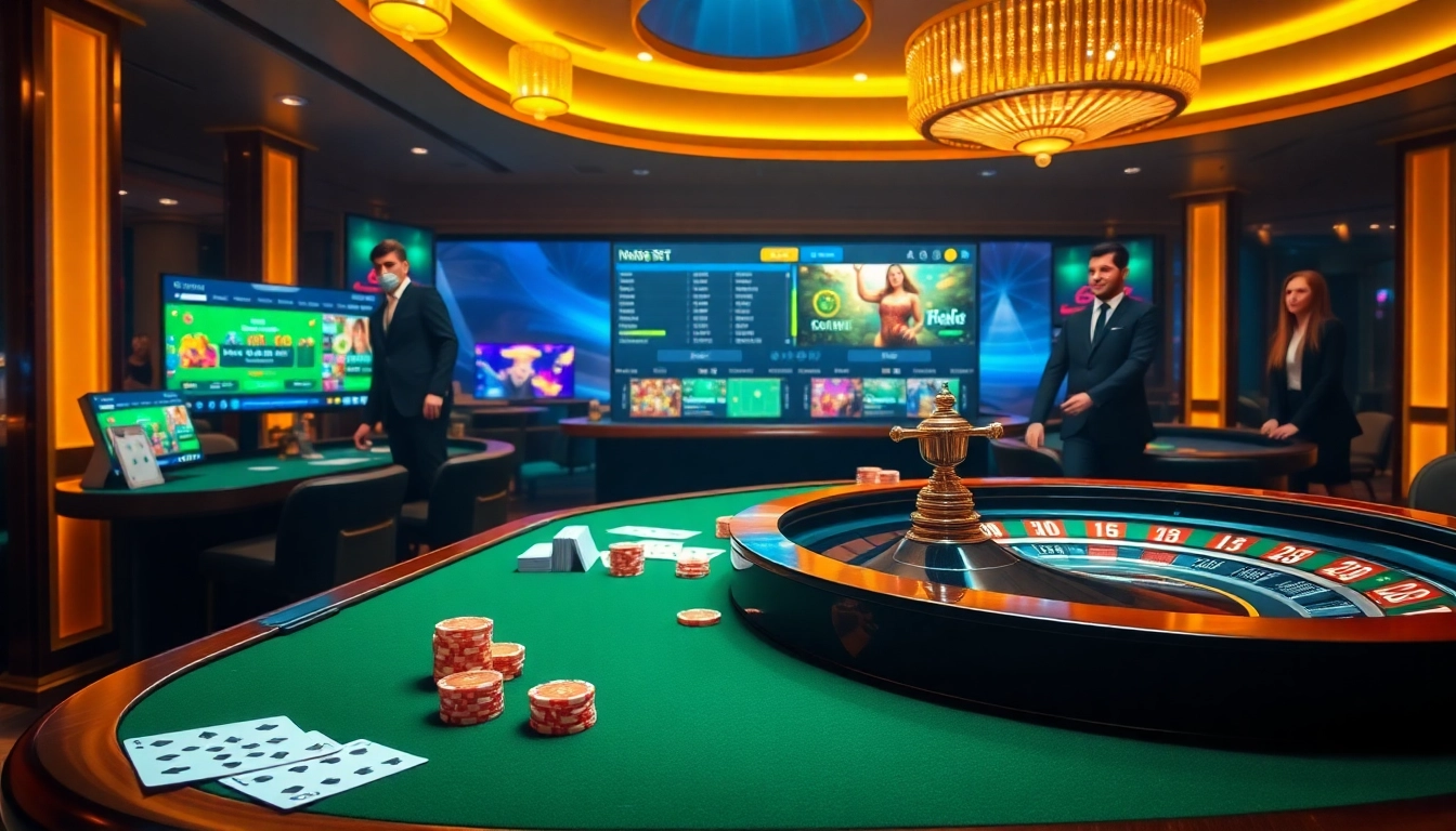 Experience thrilling bets and excitement at https://nk88bet.org/ with a vibrant casino setting.