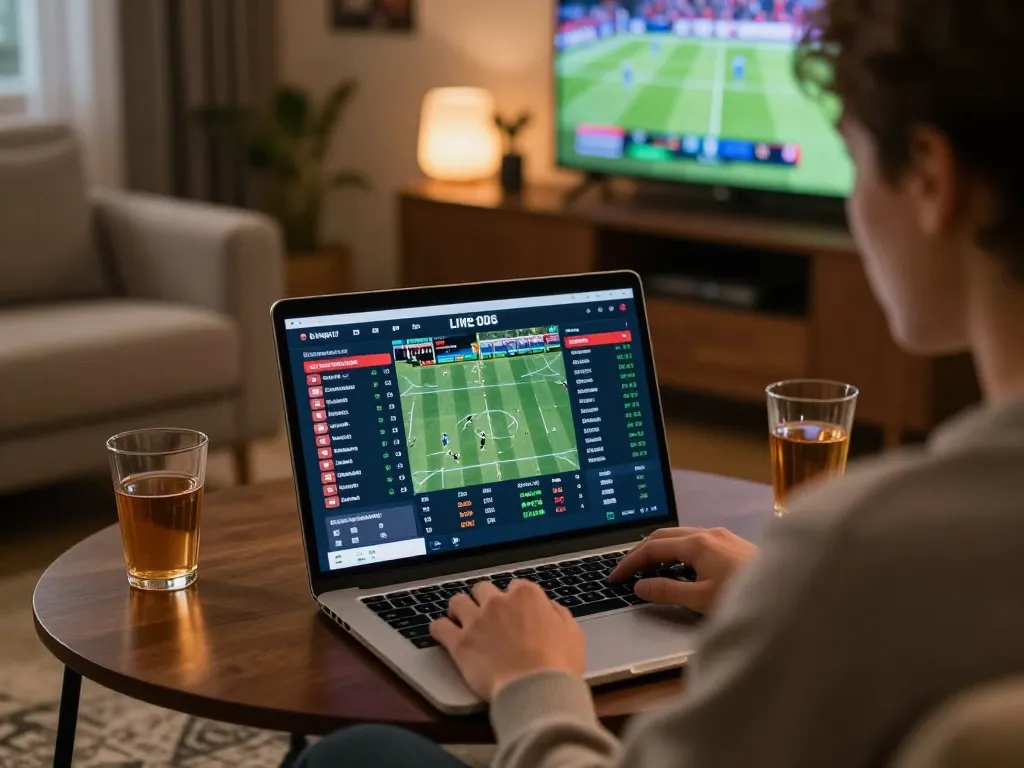 Engaging sports betting moment on LC88 with live odds and statistics shown clearly.