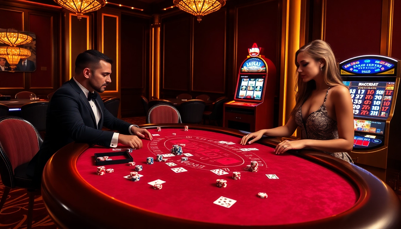 Nohu90 engages players in an exciting casino environment with vibrant gaming tables.